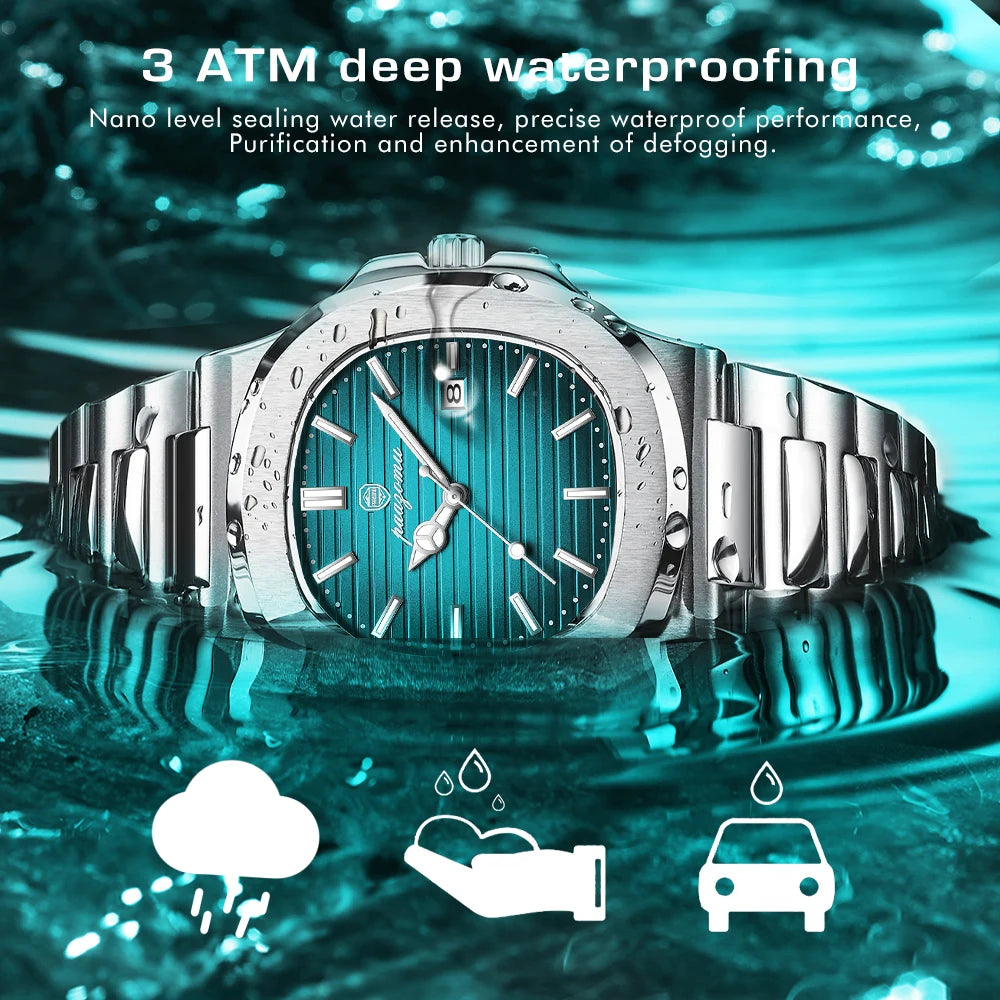 2024 New Men Watch Quartz Waterproof Male Clock Business Watch Mens Watches Top Brand Luxury Watch Men Chronograph Reloj Hombre